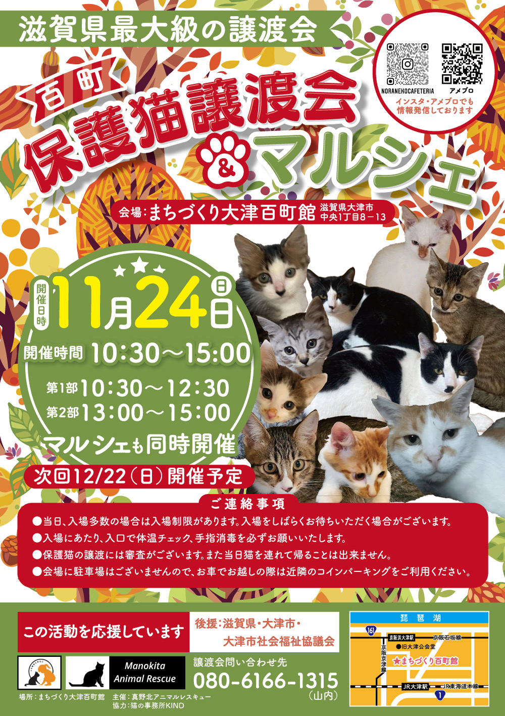 百町保護猫譲渡会＆マルシェ