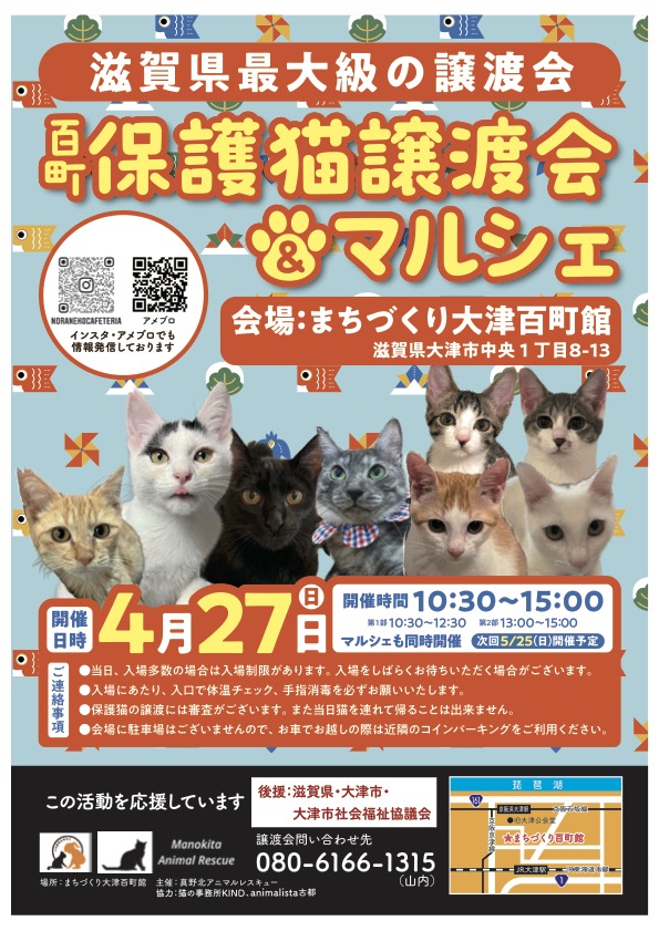 百町保護猫譲渡会＆マルシェ