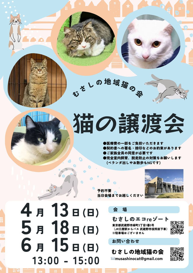 むさしの地域猫の会　譲渡会