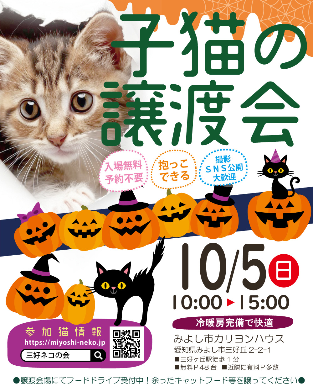 秋も子猫まつり20～25匹★みよし市